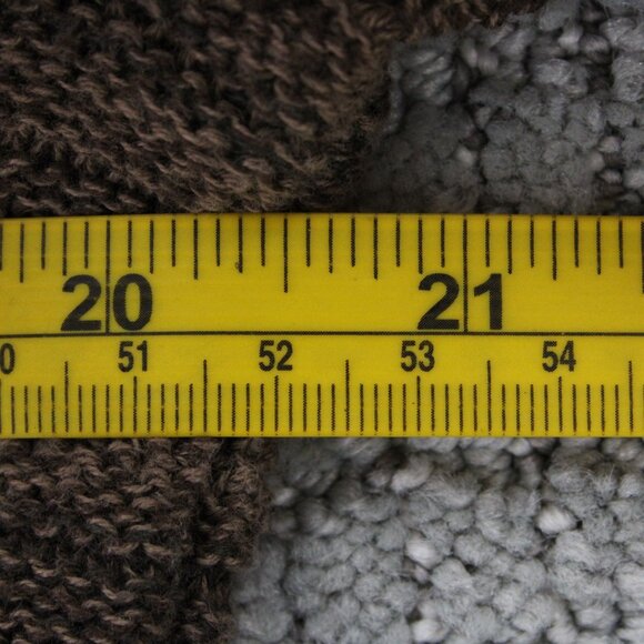 LRL Lauren Jeans Co Sweater Womens Medium M Brown Striped Long Sleeve V Neck - Picture 8 of 9